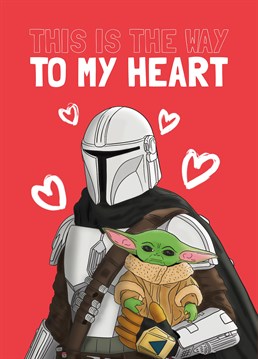 If Star Wars is the way to your loved one's heart then send them this Valentine's card inspired by The Mandalorian and seal the deal! Designed by Scribbler.