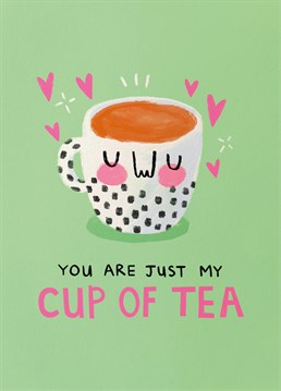 Send this adorable Scribbler card to a total hot-tea on Valentine's Day and make them smile.