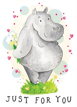 Sending hippo sized hugs, this card is great to share the love to boyfriends, girlfriends and all friends alike. Show you partner, husband or wife some love on an anniversary or birthday, and make lasting memories with this happy little Hippo Design