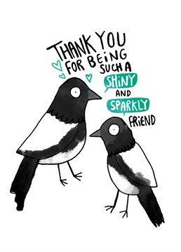Say a big thank you to your friend with this lovely Whale And Bird card.