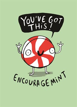 Let your friend know you're thinking of them with this perfect card of 'encouragemint' from our friends at Whale And Bird!