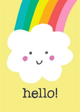 Say the cutest hello to your favourite human with this adorable Birthday card by Whale And Bird.