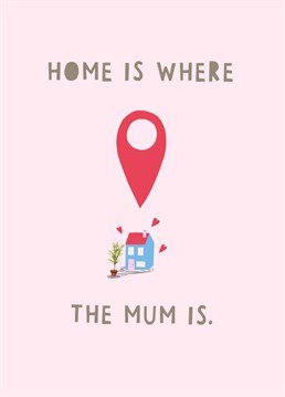 Home is a person, not a place. This lovely Whale & Bird design will make your mum feel extra special on Mother's Day.