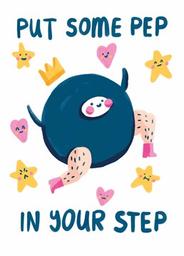 Know someone who's been feeling a bit down in the dumps lately? Perk them up with this Motivation little card by Whale & Bird.