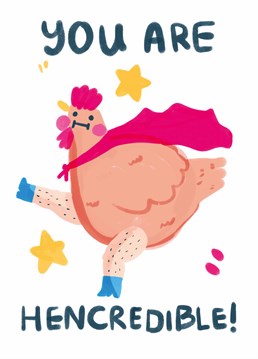 This Whale & Bird card is made to celebrate a clucking good person! Please send to superheroes only.