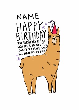 Send this llamazing Whale And Bird birthday card to make sure a long-distance friend makes the most of their day. Remember the Birthday Llama is ALWAYS watching!