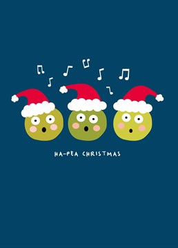 We wish you a Merry Christmas and a Ha-Pea New Year! Serenade your favourite pea-ple with this cute Whale & Bird design.