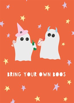 The perfect Birthday card for a costume or Halloween party, or any BYOB bash! Whatever the occasion, spirits will be involved. Make them laugh with this funny Whale & Bird design.