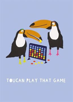 Who doesn't love Connect 4? If a situation calls for retaliation, make your move with this punny Whale & Bird design.