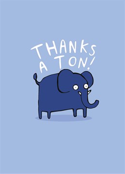 Are they always ear for you? Thank them with this Whale & Bird Thank You card.