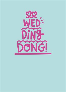 Ding dong indeed. For your favourite couple tying the not, send them a sweet message with this Whale and Bird Wedding card.