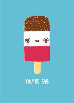 Quirky illustrated ice cream themed Birthday card from Whale & Bird.