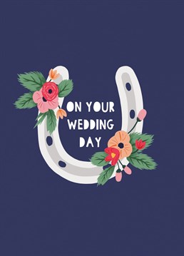 Cute illustrated wedding card from Whale & Bird.
