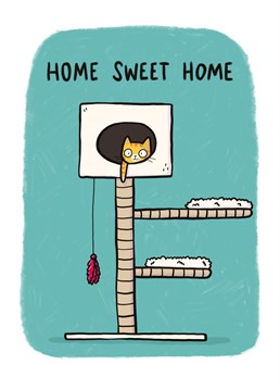 There's no place like home, especially for a cat. Perfect to give to the new home owners or new cat parent in your life. Design by Whale & Bird.