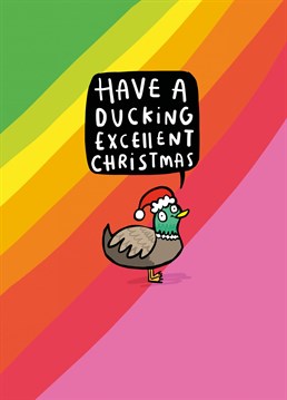 It wouldn't be Christmas without a festive duck! Design by Katie Abey for Whale & Bird.