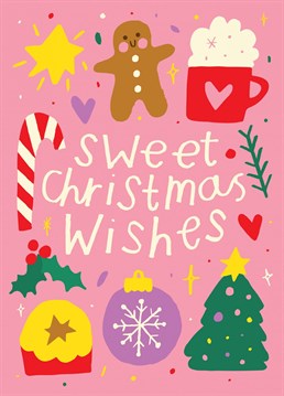 The perfect card for anyone who loves the sweet treats of Christmas! Design by Nikki Miles for Whale & Bird.