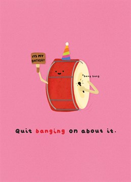 A new colourful pun filled card from Whale and Bird for that friend who never shuts up about their birthday plans!