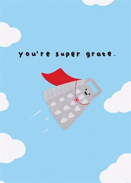 Who wouldn't love a cheeky little flying cheese grater to tell them how fab they really are. From Whale and Bird.