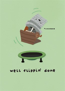 A cheerful acrobatic well is the cutest way to send some congratulations to your loved ones. From Whale and Bird.