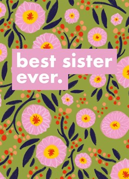 Let them know how special they are with this pretty sister card from Whale & Bird.