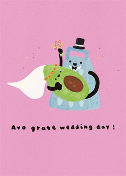 The perfect wedding card to celebrate your favourite avocado fanatic or pun lover this wedding season! From Whale & Bird