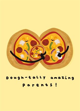 Do you know any pizza fans that are due to become new parents? We have the perfect colourful card for you to send them from Whale & Bird.