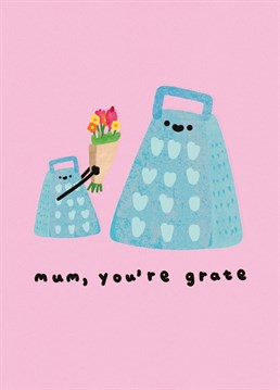 No need to send a boring floral card this Mother's Day. Why not send a giggle and a smile instead with this pink pun filled illustrated card from Whale & Bird. Perfect for any mum who loves a cute card or a bit of cooking.