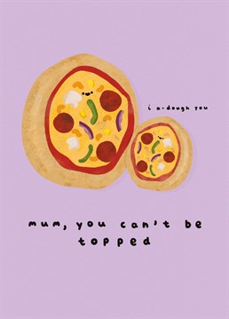 Who doesn't love pizza? Even better, who doesn't love pizza and a pun! Send something a little different this Mother's Day with this cute punny pizza card from Whale & Bird.