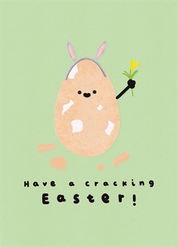 What says Easter more than an egg dressed in bunny ears! Send this cheerful pun filled card from Whale & Bird to brighten someone's Easter Weekend.