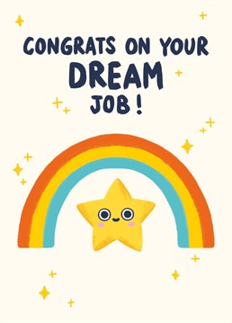 Send a little rainbow magic their way to wish them luck on their new employment adventure! From Whale & Bird