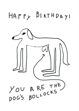 The perfect funny birthday card for friends and family with a good sense of humor. An ideal joke birthday card for your dad on his special day. Also, a fantastic card for dog lovers and those who can appreciate mildly crude humor. By Ella Price with Well'ard Cards.