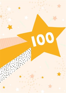 Send this bold, brilliant design to celebrate a total star turning 100! Designed by Scribbler.