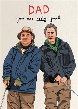 Send legends Paul and Bob to a fellow fishing fan and make sure he has a reely great Father's Day. Designed by Scribbler.