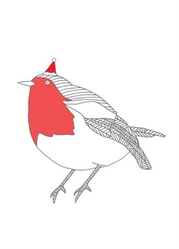 Ho ho ho. It's a fat robin redbreast in a festive Santa hat. Certain to get you in the festive spirit.    Designed by You've got pen on your face.