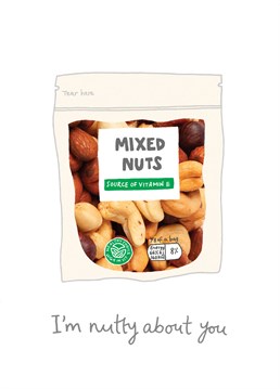 Like totally nutty, cashews and all. Designed by You've got pen on your face.