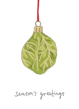 Season's greetings from the sprout you don't want to eat.    Designed by You've got pen on your face.