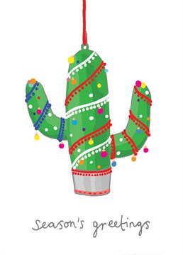 Season's greetings from the festive cactus.    Designed by You've got pen on your face.