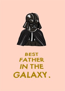 Send your love this Father's Day to the ultimate Star Wars fan with this fun Darth Vader themed Father's Day card!