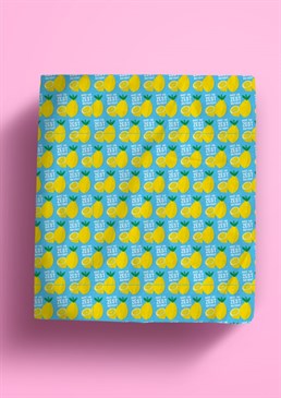 Zest Birthday Gift Wrap. Wrap your fabulous gifts in our hilarious wrapping paper and we can guarantee it'll look almost too good to open! Please note that this product is 50x70cm and will be sent folded to keep it nice and safe!