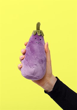 Super soft. Friendly faced. Perfect for kids and adults alike. Go purple with this edition of the vivacious vegetable collection from Jellycat. Its smiley face makes the toy very sweet. It could represent&hellip; other things&hellip; as well!