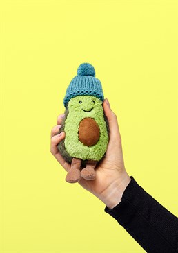 Great gift for little and big kids A healthy bobble-hatted companion Irresistibly cosy and cuddly One of your 5 a day! Dimensions: 16cm high, 8cm wide Obsessed with avocado? If you know someone who'd happily eat it every day of the year (that'll be a roast dinner with a side of avocado please), this adorable soft and squishy toy will surely be everything they avo wanted! The latest addition to the Amuseable collection by Jellycat is ready for winter and looking seriously stylish in his knitted teal bobble hat. The perfect green, plush companion with a two-tone outer, this unbelievably fluffy Avo really needs to be cuddled to believe how soft it is. This toy is suitable for newborns and a great, unique gift for all ages. Cards and gifts are sent separately. View our Delivery page for more details on Gift processing and delivery times. New In For Her For Kids Soft Toys