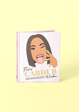 OKURRR?!. Pocket-sized book of Cardi B wisdom. Inspirational and iconic quotes. Unapologetically brilliant. Dimensions: 13cm high, 11cm wide. There's a reason we love Cardi B; and that's because she always has an utterly unique way with words, providing us with golden quotes that are both inspirational and hilarious. Take your inspiration from the "Queen of Rap" herself (sorry Nicki) and peruse this little hardback of her best quotes at leisure, giving you the motivation you need to be fearless at all times and live your best life. It covers such important topics as how to be regular degular shemgular, Bronx pride, Kulture and offset, Bardi mania, and of course, Shmoney! A must-have gift for any Cardi fan - teach them how to prove people wrong, constantly.