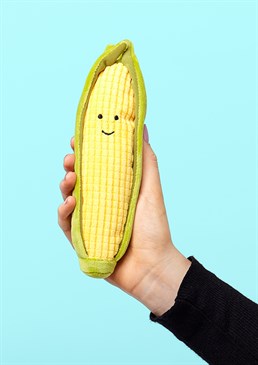 Insert something corny.     Super smooth, beautiful feel.     Suitable for adults and kids.     Quirky edition to any toy collection. This Jellycat a-maize-ing toy will make any recipient laugh. It is quite the niche making it extra special for any sweetcorn lover. It's the uni-corn of the five a day, super special so it belongs to a super special person. Be the one to give this to them. Fun fact: Did you know that sweetcorn is actually a vegetable, whole grain and a fruit - who knew?! 22cm height by 6cm width.