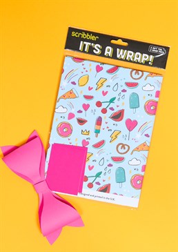 Are these a few of their favourite things? Make their present look as sweet as they are! These cute, summery vibes make this the perfect wrapping paper choice for a child or teen, who likes sugar, spice and all things nice! Please note that this product is 50x70cm and will be sent folded to keep it nice and safe!