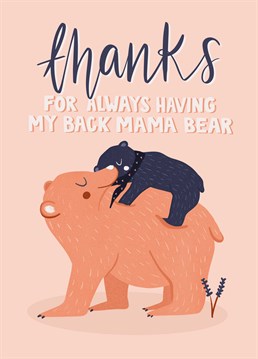 Send a massive bear hug to your mum on Mother's Day with this cute design by Lucy Maggie.