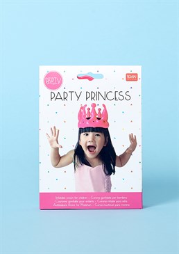 Live a day as royalty! For your little princess Inflatable gold crown One kids size fits all Perfect gift for the birthday girl By royal decree, we hereby announce that you will be Princess for the day! The perfect way to celebrate a special little lady turning another year older is to officially crown her as royalty, thus ensuring she's the centre of attention everywhere she sees fit to go on the big day. Even if her reign is only for one day a year, this novel, quirky gift is easily inflated and can be used time after time as a fun birthday tradition amongst friends or family. Caution: please make sure that Her Royal Highnesses head doesn't get too inflated as well!  New In For Kids Gifts Under A Tenner Accessories Party Decorations