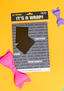 Their face will be a picture when the see this Swear Words Gift Wrap! Wrap their gifts in this fabulous gift wrap from Scribbler. Please note that this product is 50x70cm and will be sent folded to keep it nice and safe! <b>Please note that the sheets are 50x70cm and will be sent folded to keep it nice and safe.</b>