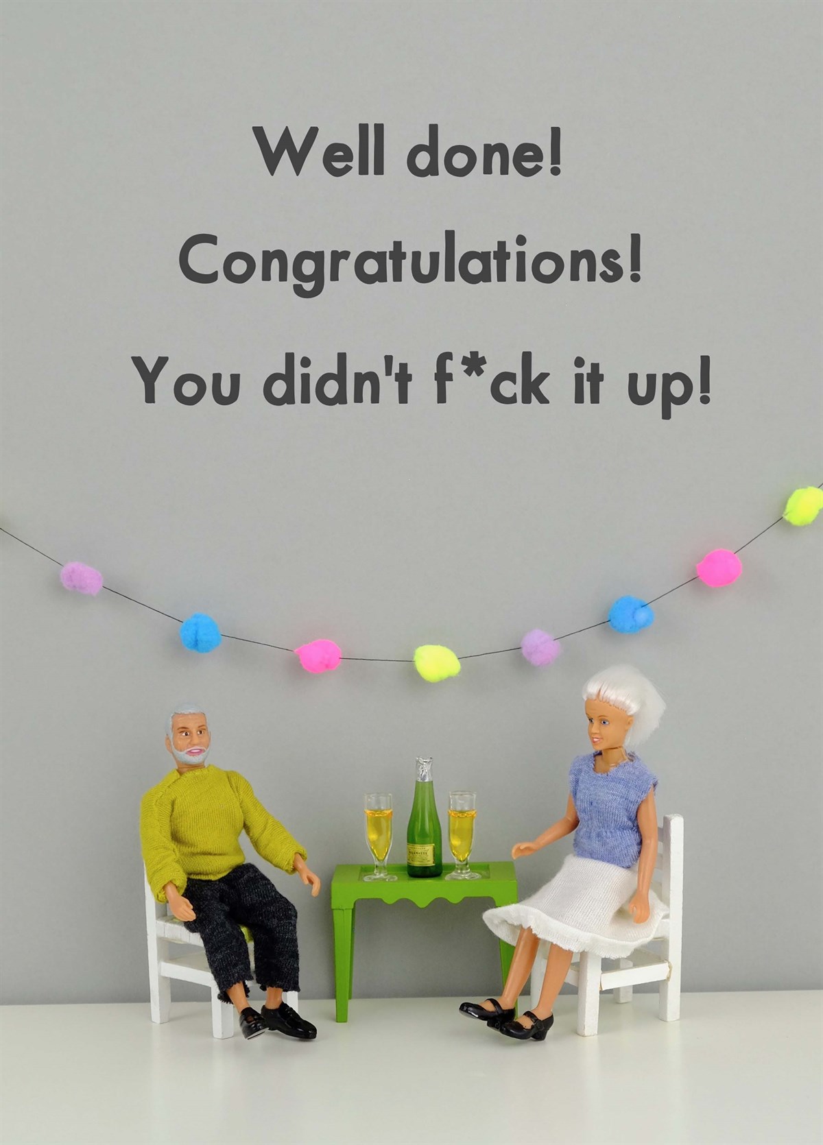 Congratulations You Didn't Fuck It Up Card | Scribbler