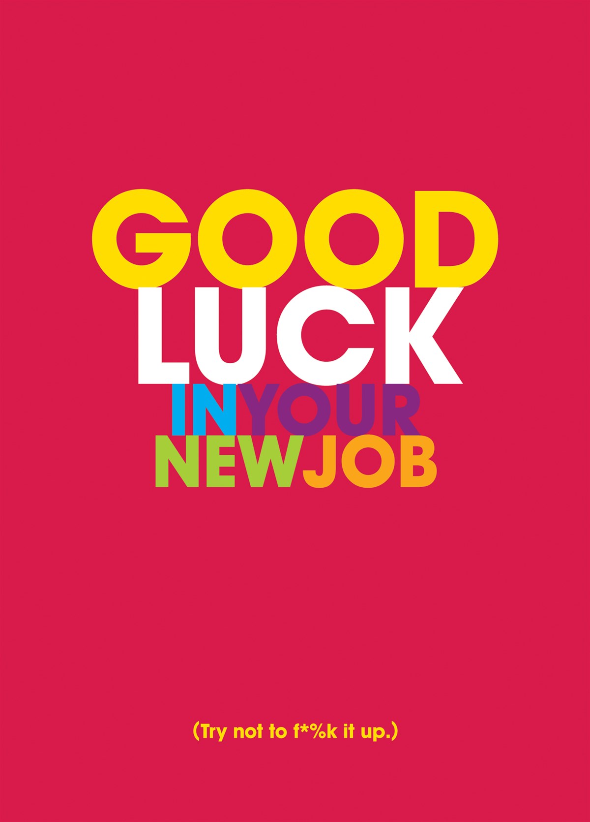 New Job | Funny Good Luck Card | Scribbler