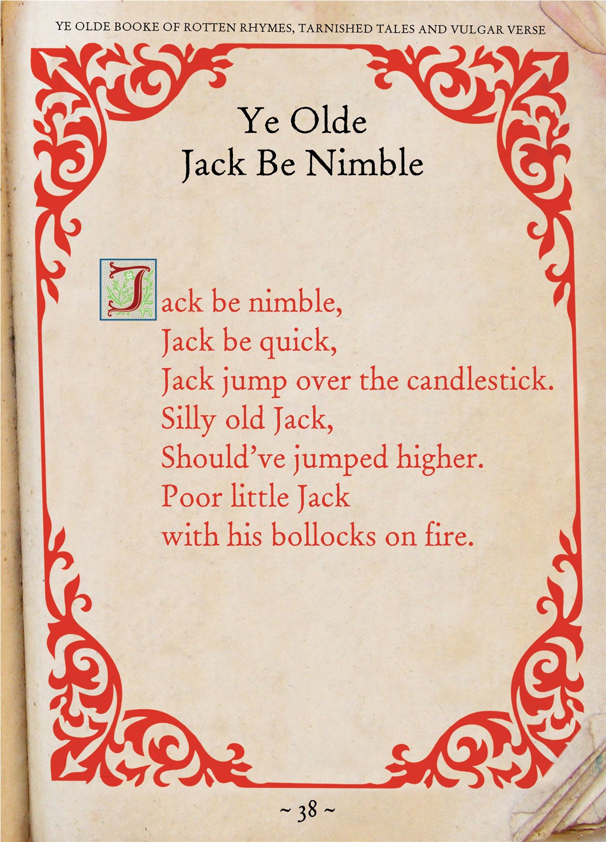 Jack Be Nimble Card | Scribbler
